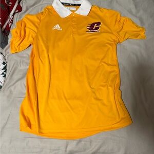 Adidas Central Michigan University Polo with White Accents